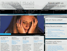 Tablet Screenshot of freelegalshield.com